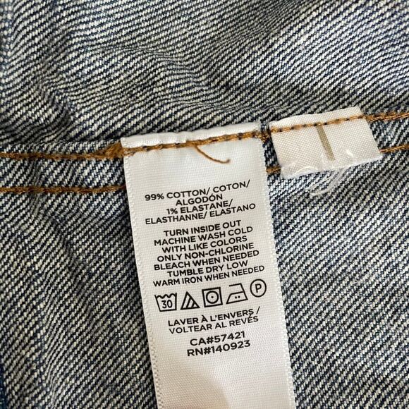 LOFT Trucker Denim Jean Jacket in Blue - Size: Medium - Picture 9 of 9